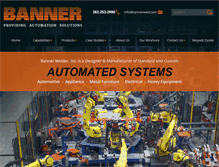 Tablet Screenshot of bannerweld.com